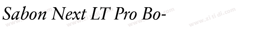 Sabon Next LT Pro Bo字体转换